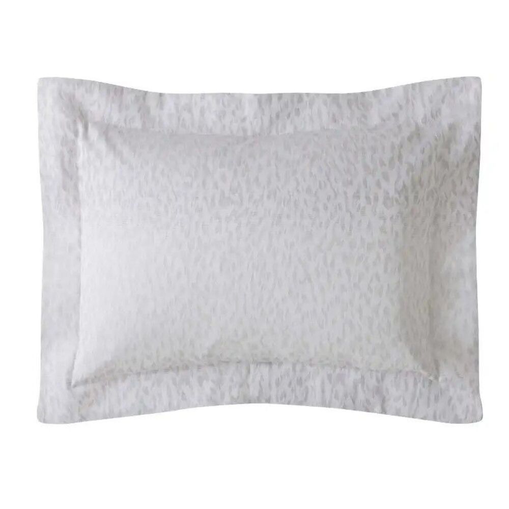 Anne De Solene Caractere Boudoir Sham Satin Jacquard Cotton Beige Leopard 12x16